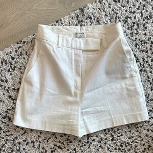 Aritzia Babaton High Waist Linen Shorts